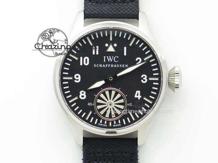 MIROTIME 0423 Reliable Big Pilot “Markus Buhler” IW5003 Turbine V6F Best Edition Blue Dial On Leather Strap A 7324